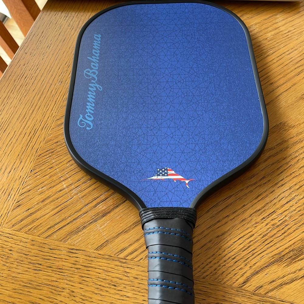 Tommy Bahama Pickleball Paddle Textured Surface Light Blue Polypropylene honey